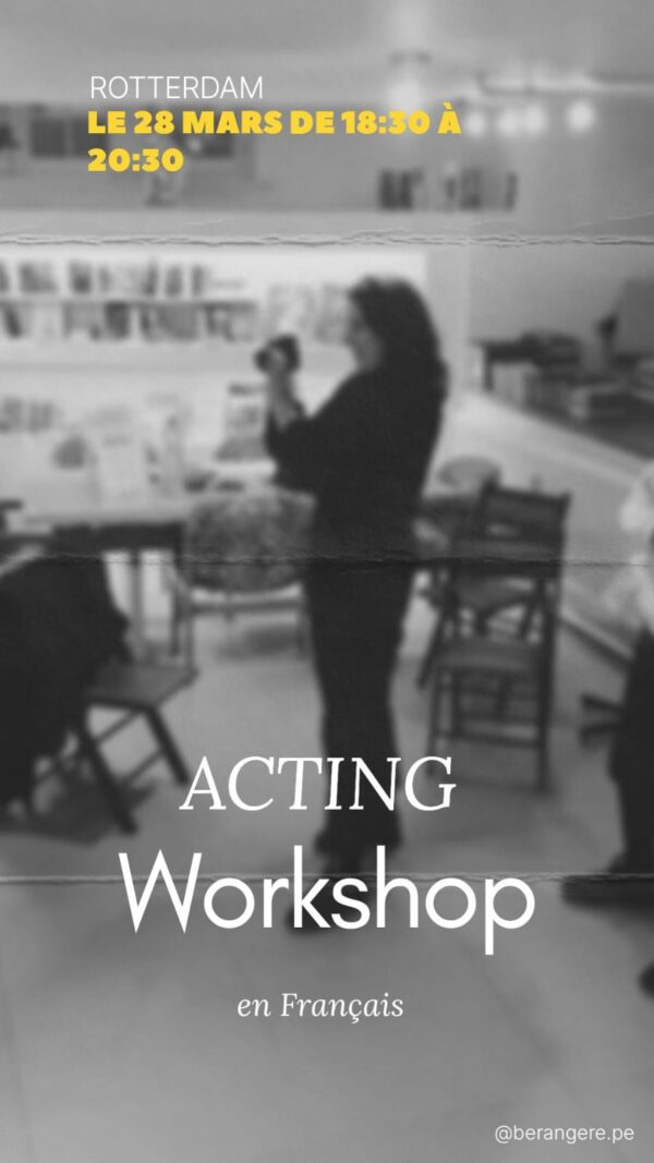 Acting Workshop en Français - tarif plein